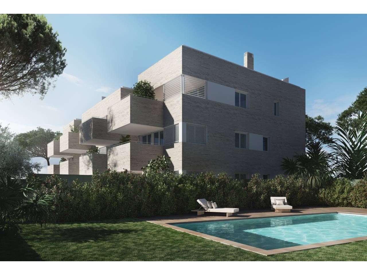 Exterior view of Attic to rent in Castelldefels  with Air Conditioner, Heating and Parquet flooring