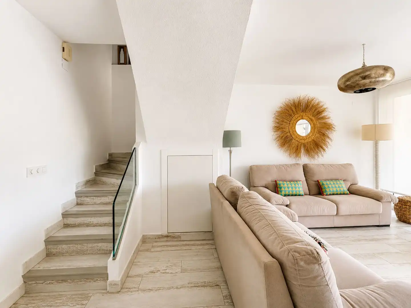 Sala de estar de Apartamento en venta en Jávea / Xàbia con Aire acondicionado, Jardín privado y Terraza