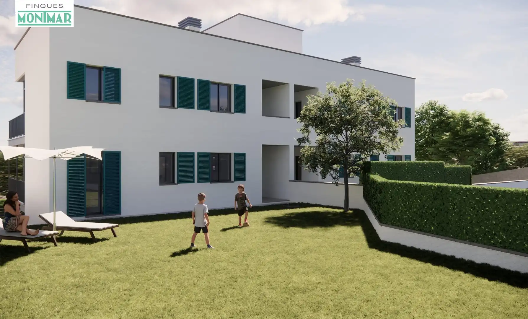 Exterior view of Flat for sale in Sant Pere de Ribes  with Air Conditioner, Heating and Private garden