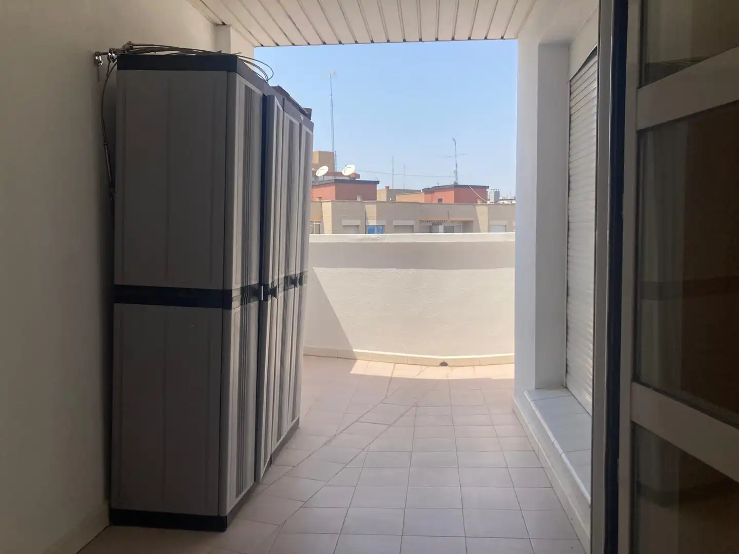 Terrasse von Dachboden zur Miete in Zaragoza mit Klimaanlage, Heizung und Parkett