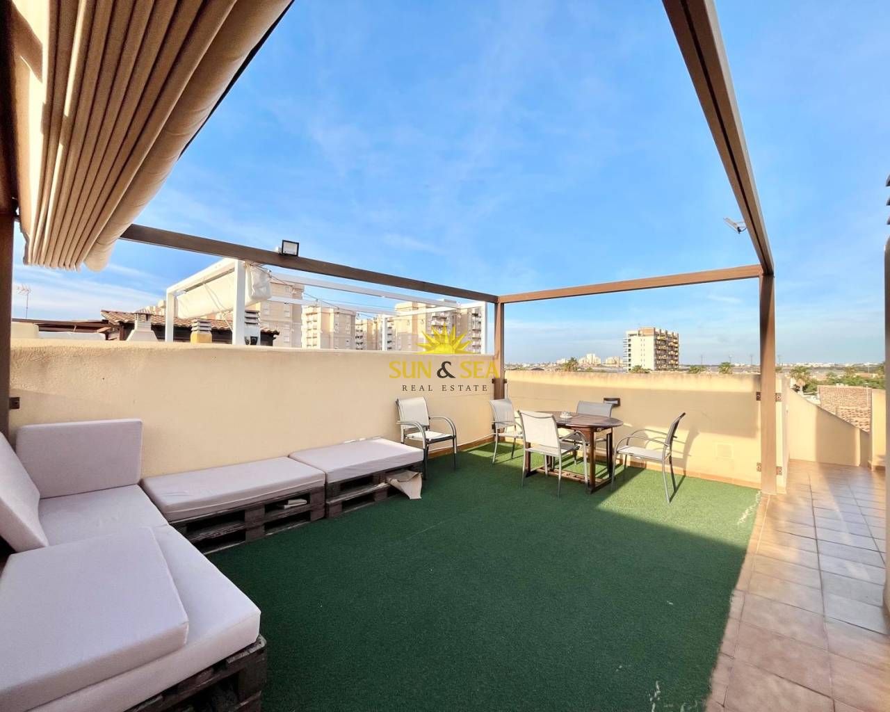 Terraza de Ático de alquiler en Cartagena con Aire acondicionado, Calefacción y Terraza