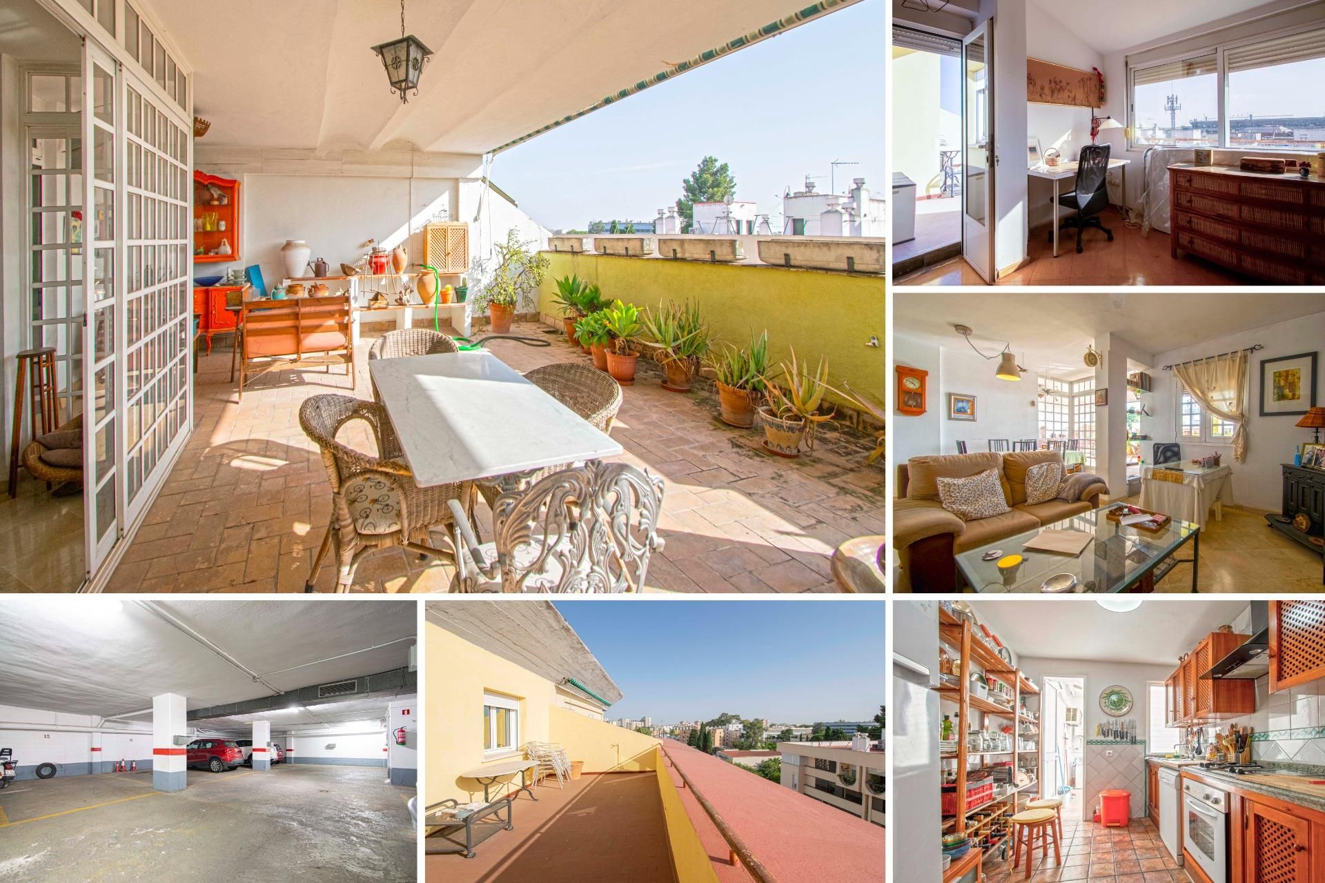 Exterior view of Flat for sale in  Sevilla Capital  with Air Conditioner, Terrace and Storage room