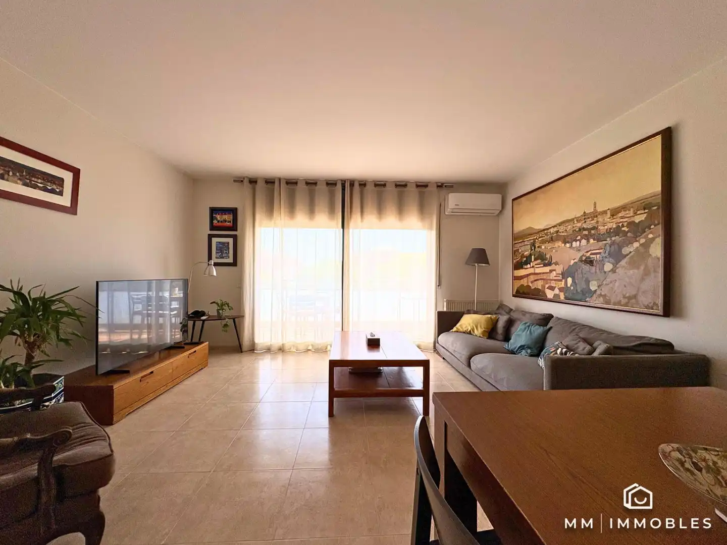 Wohnzimmer von Dachboden zum Verkauf in La Garriga mit Klimaanlage, Heizung und Abstellraum