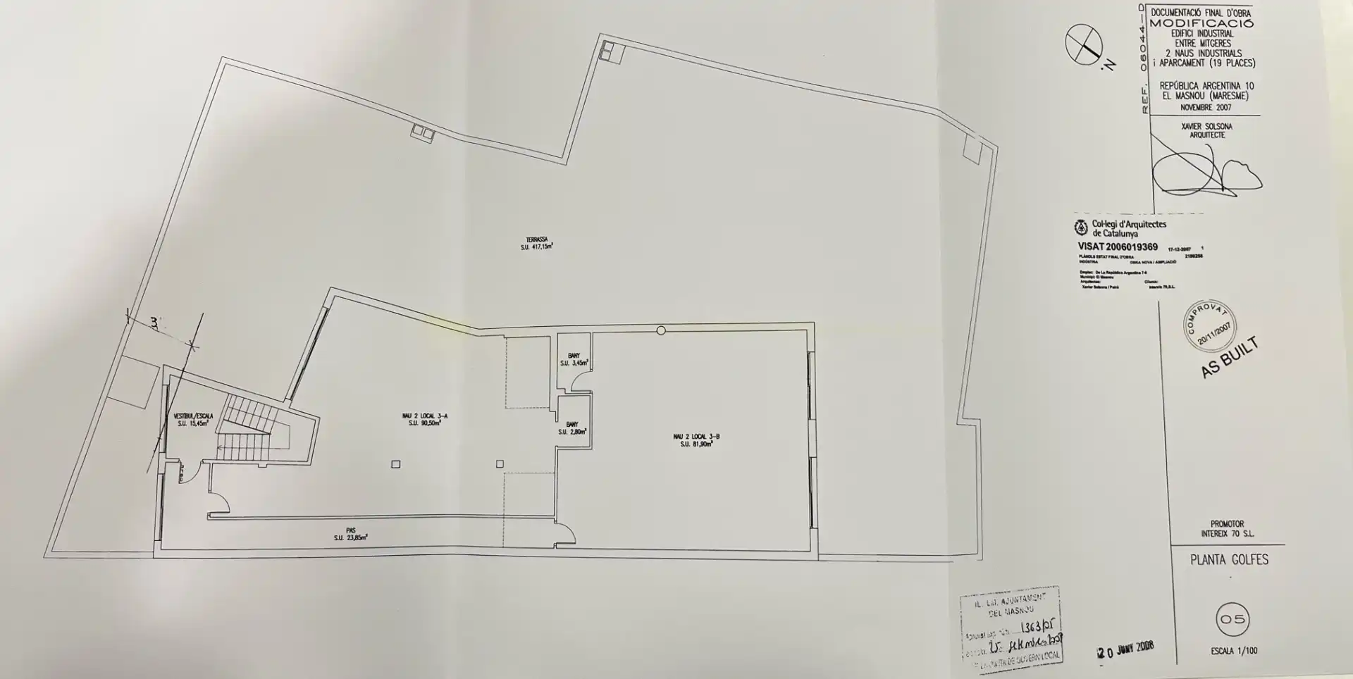Nau industrial en venda en El Masnou amb Calefacció