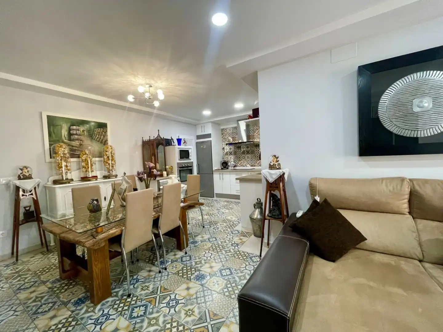 Esszimmer von Wohnung zum Verkauf in Valdepeñas mit Heizung, Terrasse und Balkon