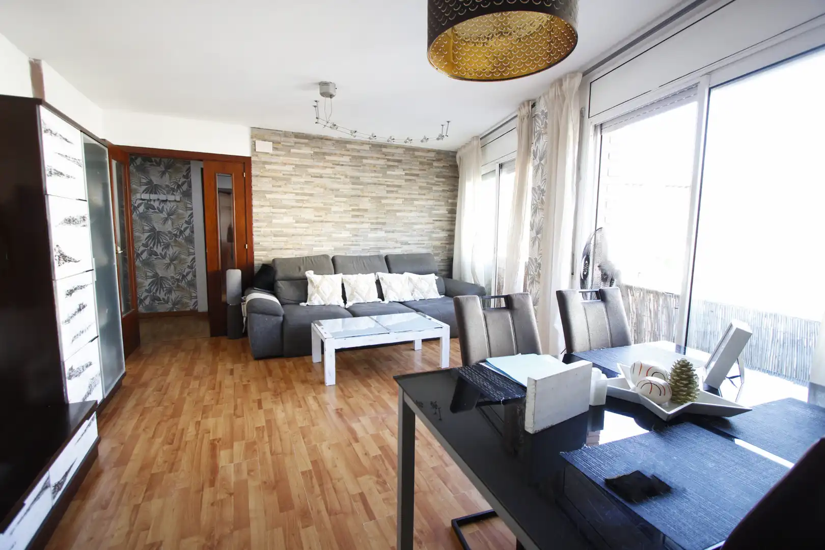 Living room of Flat for sale in Sant Feliu de Codines  with Furnished