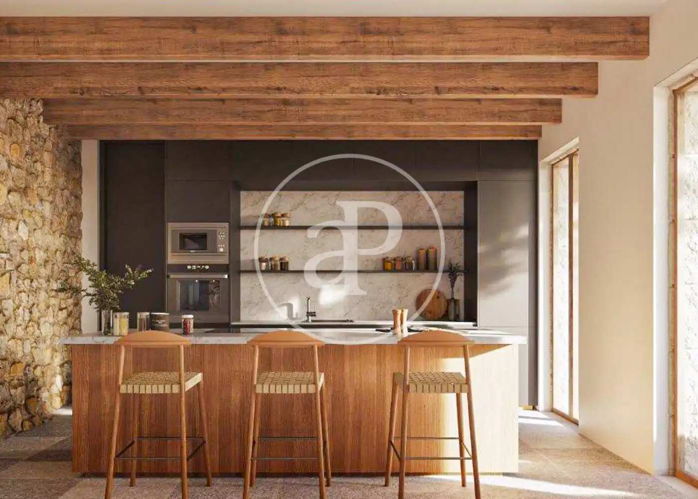 Cocina de Casa o chalet en venta en Montuïri con Aire acondicionado, Calefacción y Jardín privado