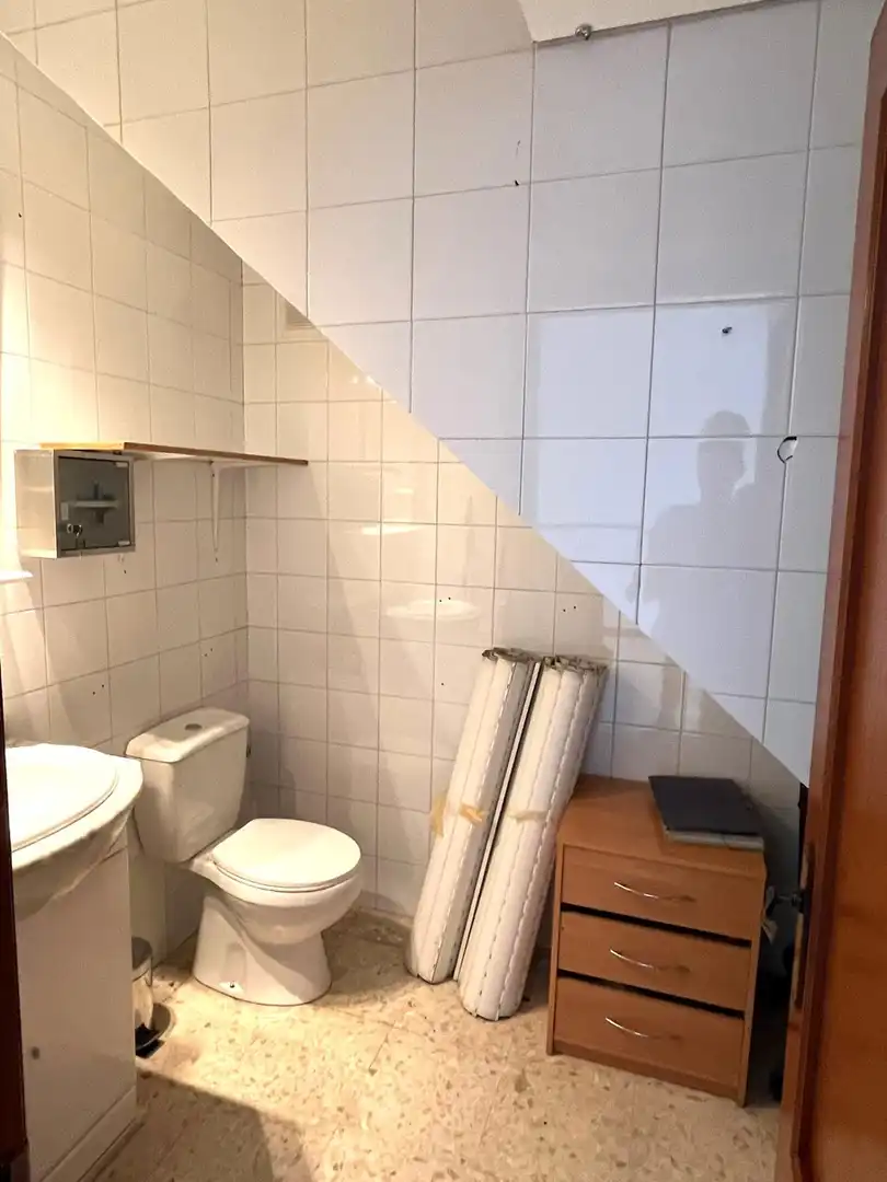 Baño de Casa adosada en venta en Moguer con Aire acondicionado, Terraza y Trastero