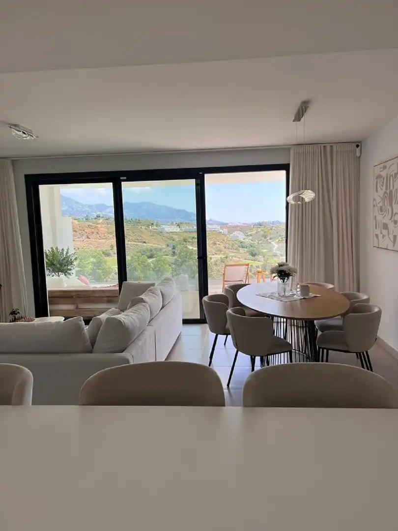 Esszimmer von Wohnungen zum Verkauf in Mijas mit Klimaanlage, Terrasse und Schwimmbad