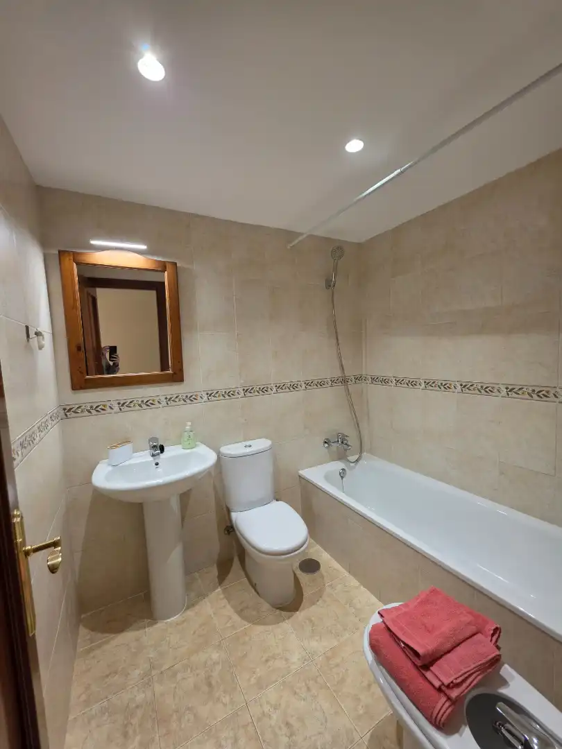 Bathroom of Flat for rent in Málaga  with Air Conditioner, Terrace and Furnished