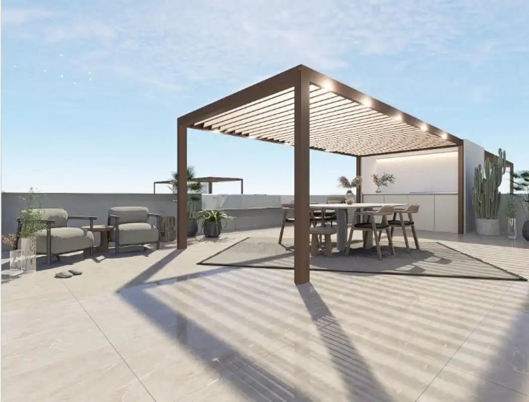 Terraza de Apartamento en venta en Pilar de la Horadada con Aire acondicionado, Calefacción y Jardín privado
