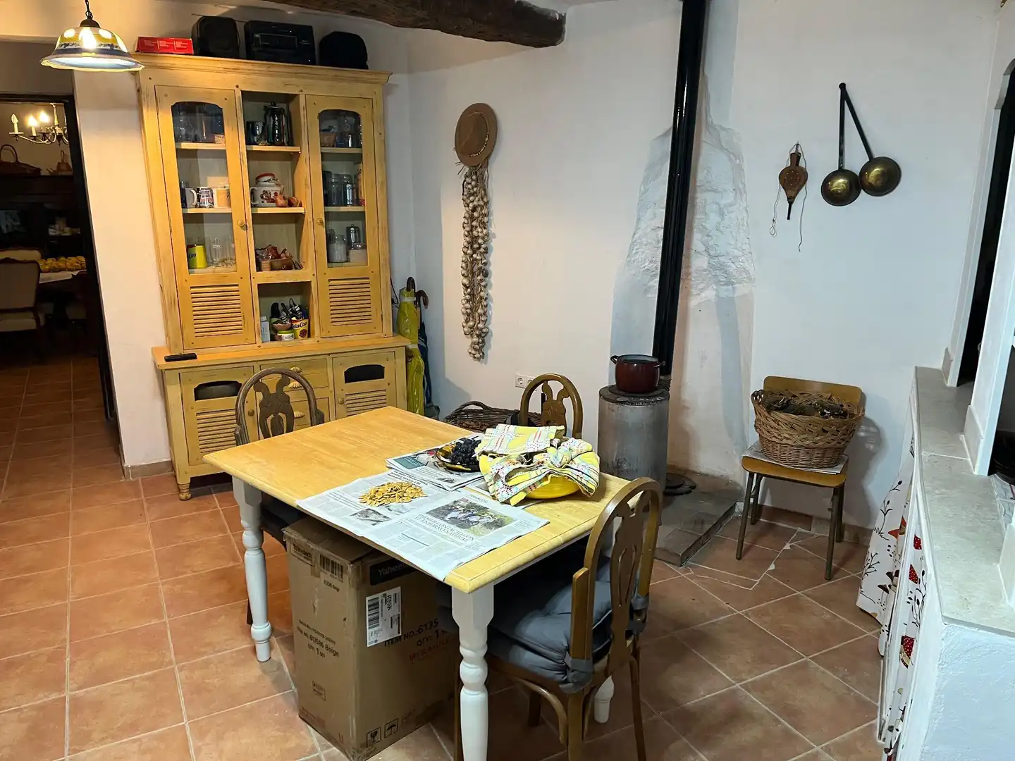Cuina de Finca rústica en venda en Palomera amb Calefacció