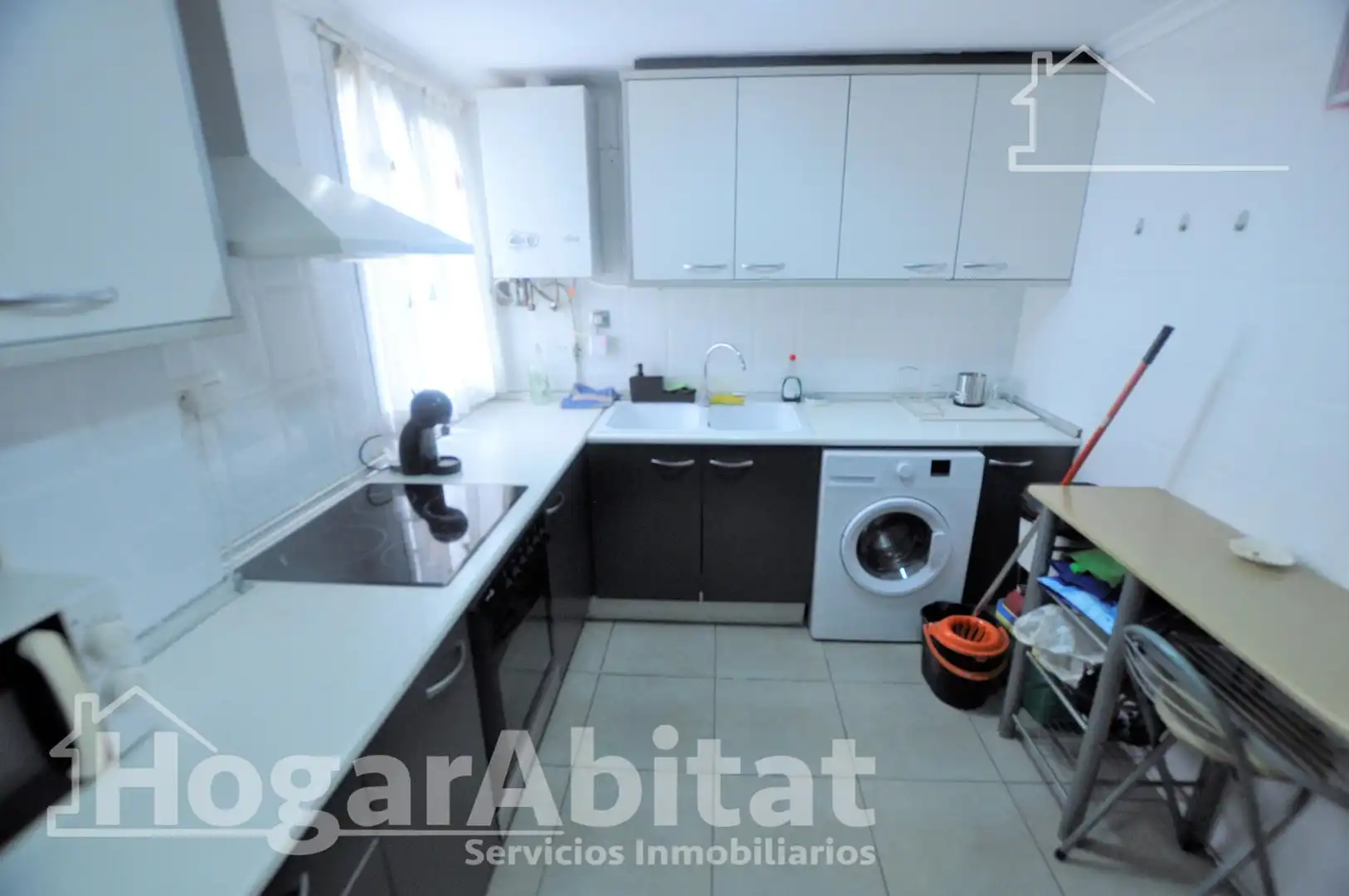 Küche von Dachboden zum Verkauf in Valencia mit Klimaanlage, Heizung und Terrasse