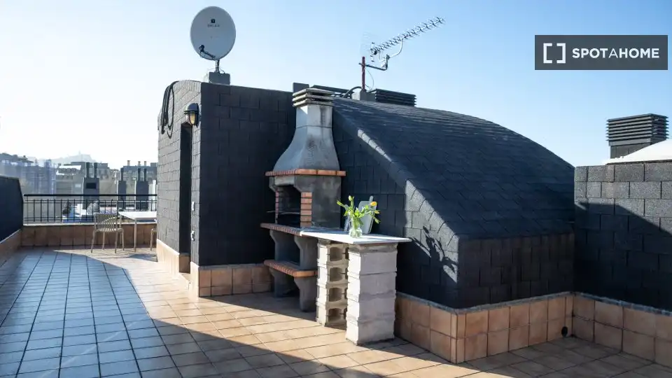 Terrasse von Wohnungen zur untervermieten in Donostia - San Sebastián  mit Klimaanlage, Heizung und Terrasse