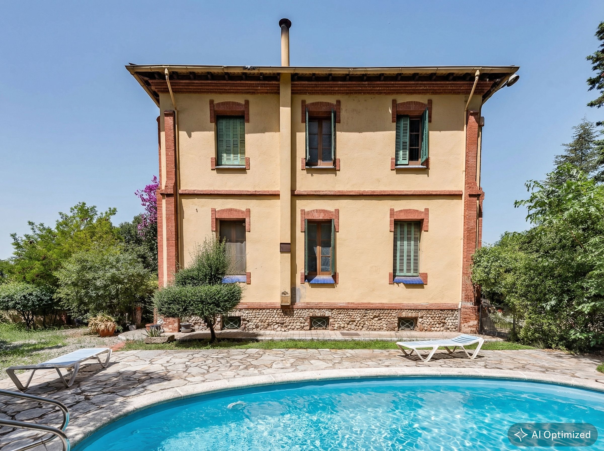 Exterior view of Country house for sale in Castellar del Vallès  with Heating, Swimming Pool and Balcony