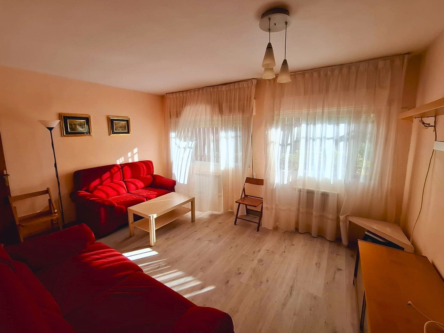 Living room of Flat for sale in  Madrid Capital  with Heating