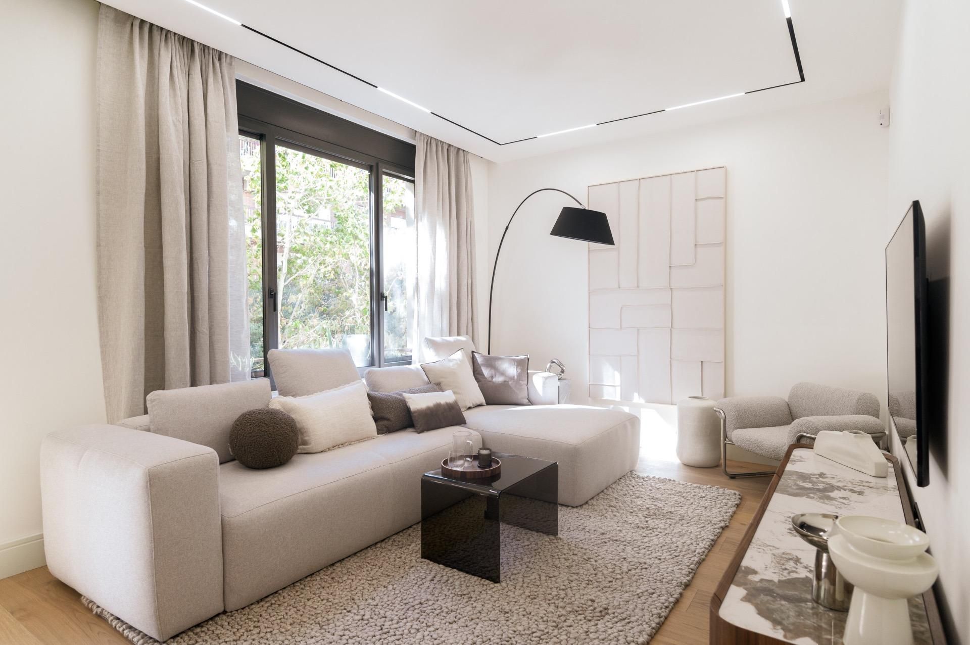 Sala de estar de Piso en venta en  Barcelona Capital con Aire acondicionado