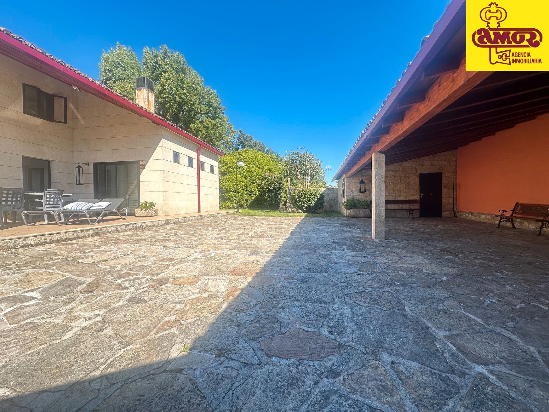Jardí de Casa o xalet en venda en Teo amb Calefacció, Jardí privat i Parquet