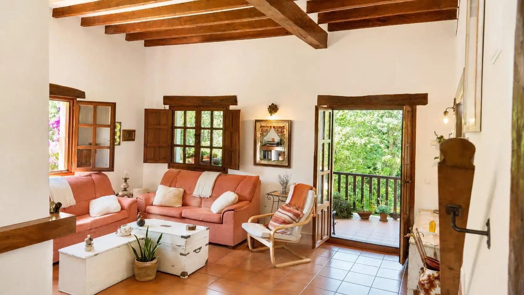 Sala de estar de Casa o chalet en venta en Ruiloba con Calefacción, Jardín privado y Terraza