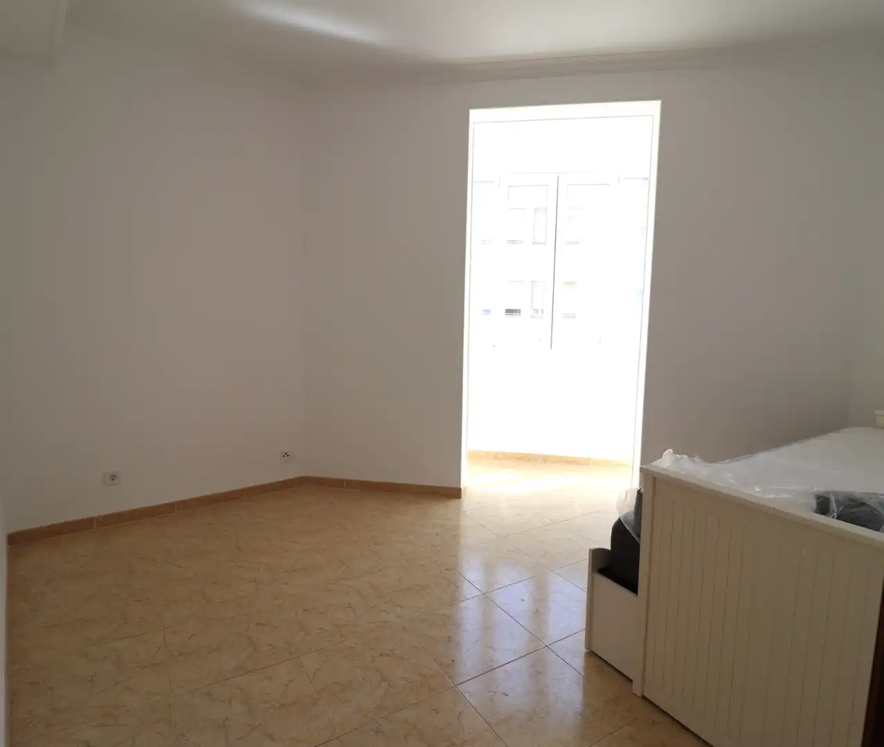 Schlafzimmer von Dachboden zum Verkauf in  Palma de Mallorca mit Klimaanlage, Terrasse und Ofen