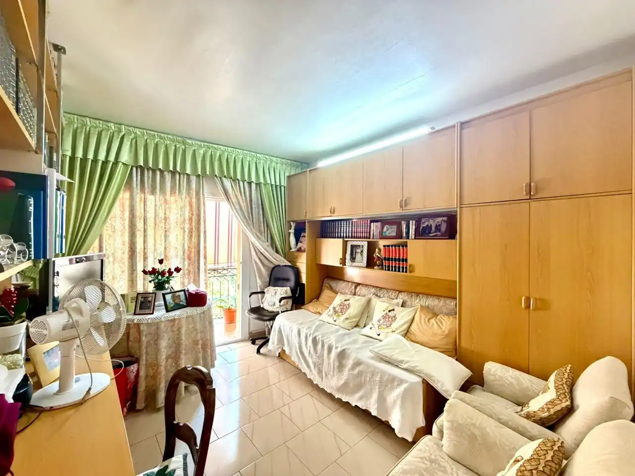 Bedroom of Flat for sale in Mataró  with Air Conditioner, Terrace and Furnished