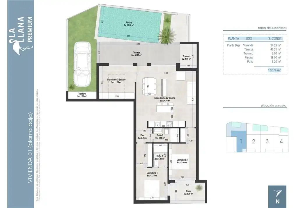 Ático en venta en San Pedro del Pinatar con Aire acondicionado, Terraza y Trastero