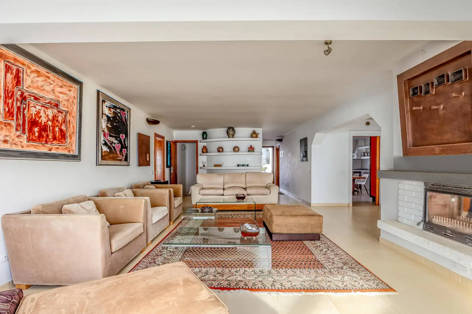 Sala d'estar de Casa o xalet en venda en Telde amb Aire condicionat, Jardí privat i Terrassa