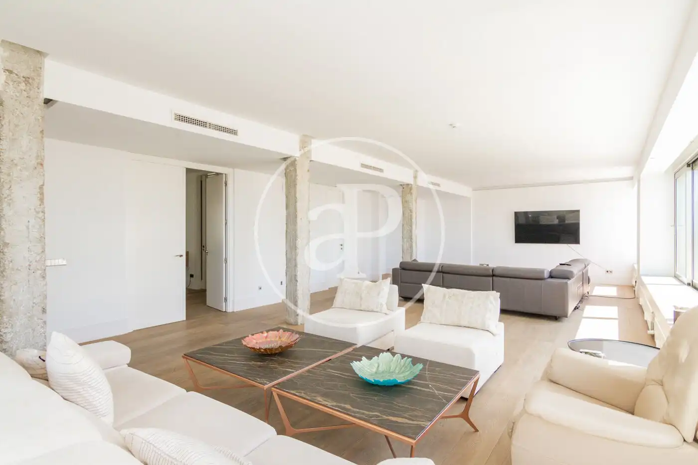 Sala de estar de Ático en venta en Madrid con Aire acondicionado, Calefacción y Jardín privado