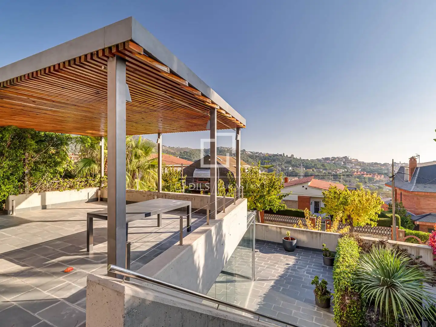 Terraza de Casa o chalet de alquiler en Sant Just Desvern con Aire acondicionado, Calefacción y Jardín privado