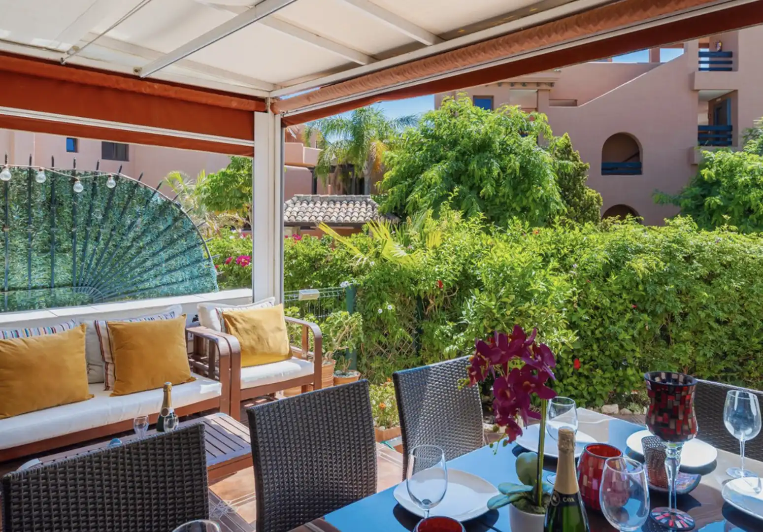 Terrace of Detached homes for sale in Estepona  with Air Conditioner, Heating and Terrace