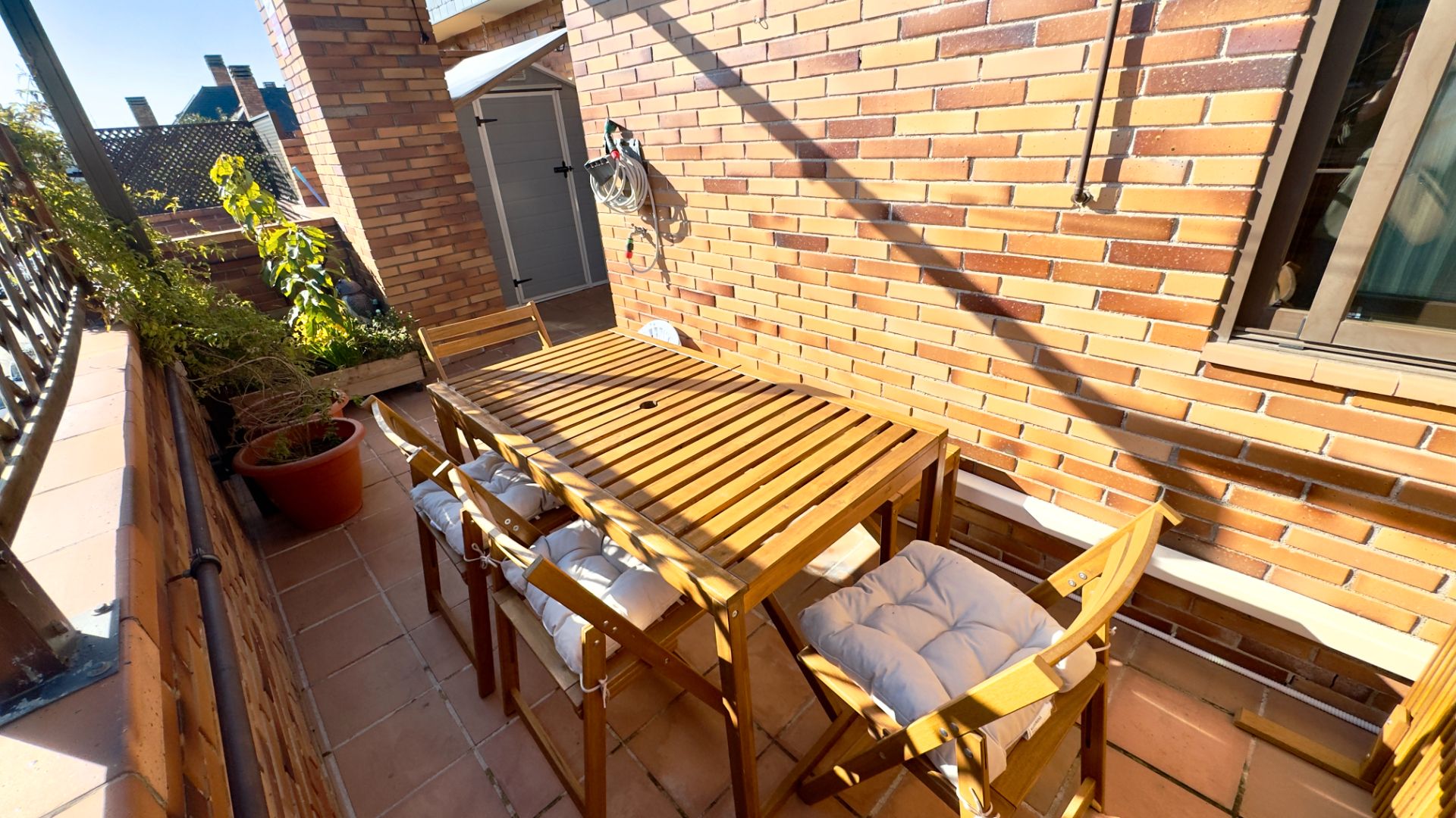 Terraza de Ático en venta en Las Rozas de Madrid con Aire acondicionado, Calefacción y Trastero