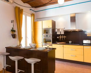 Kitchen of Flat to rent in  Barcelona Capital  with Air Conditioner, Furnished and Washing machine