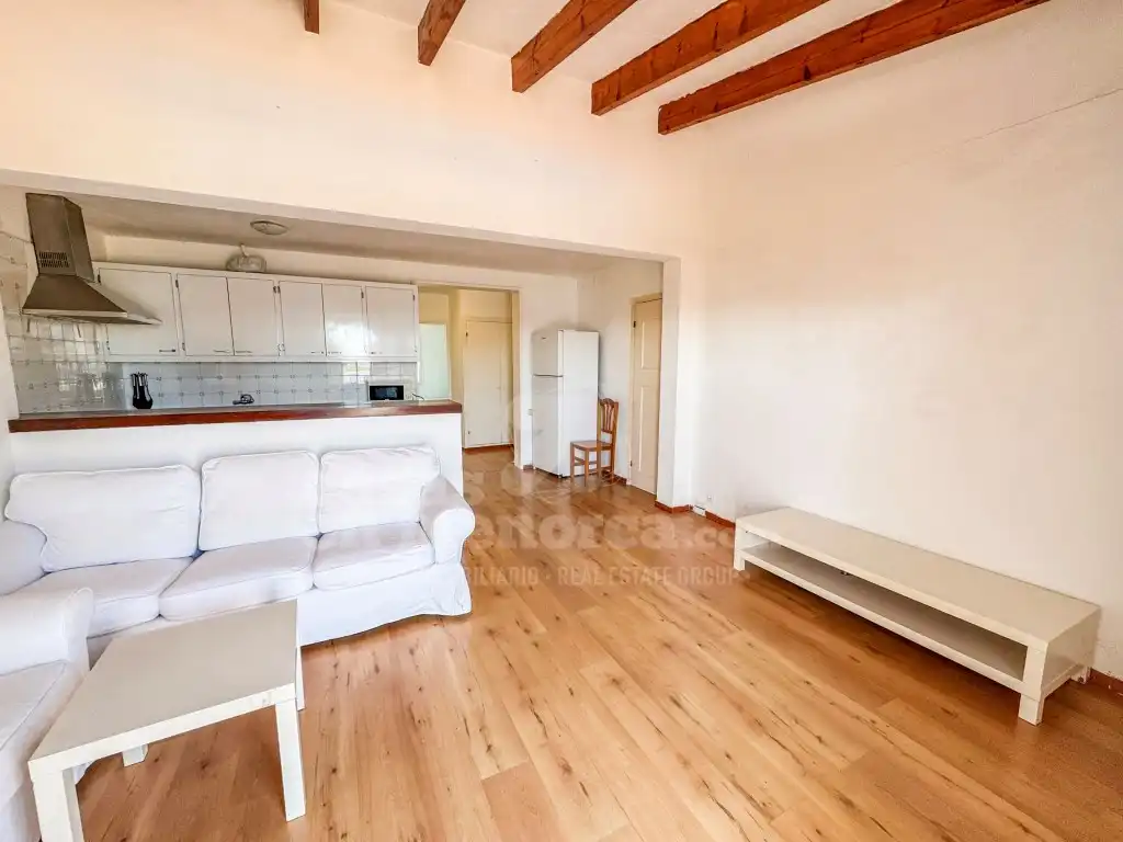 Sala de estar de Apartamento en venta en Es Castell con Jardín privado, Terraza y Piscina