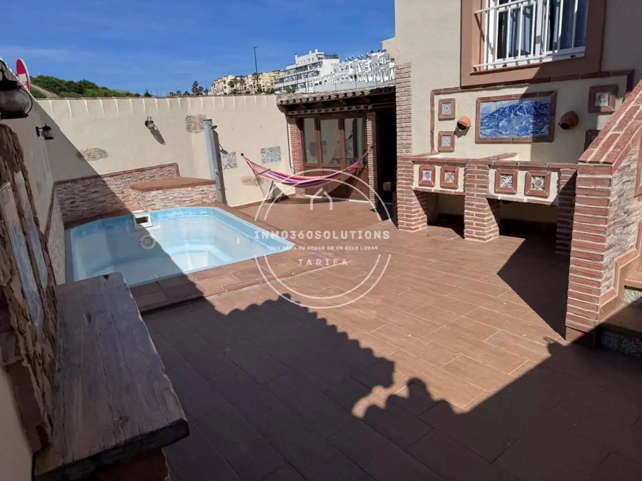 Terrace of Detached homes for rent in Tarifa  with Terrace, Swimming Pool and Furnished