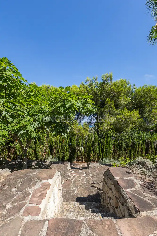 Garten von Haus oder Chalet zur Miete in Jávea / Xàbia mit Klimaanlage, Heizung und Privatgarten