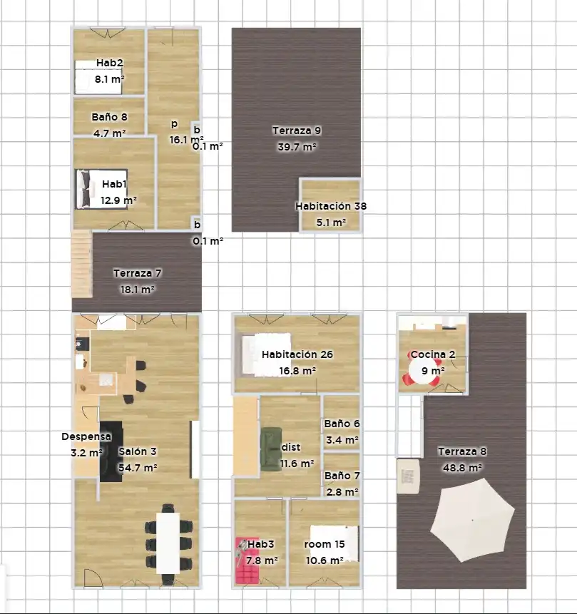 Terraced house with pool for sale in Carrer Nàpols, imagen 30