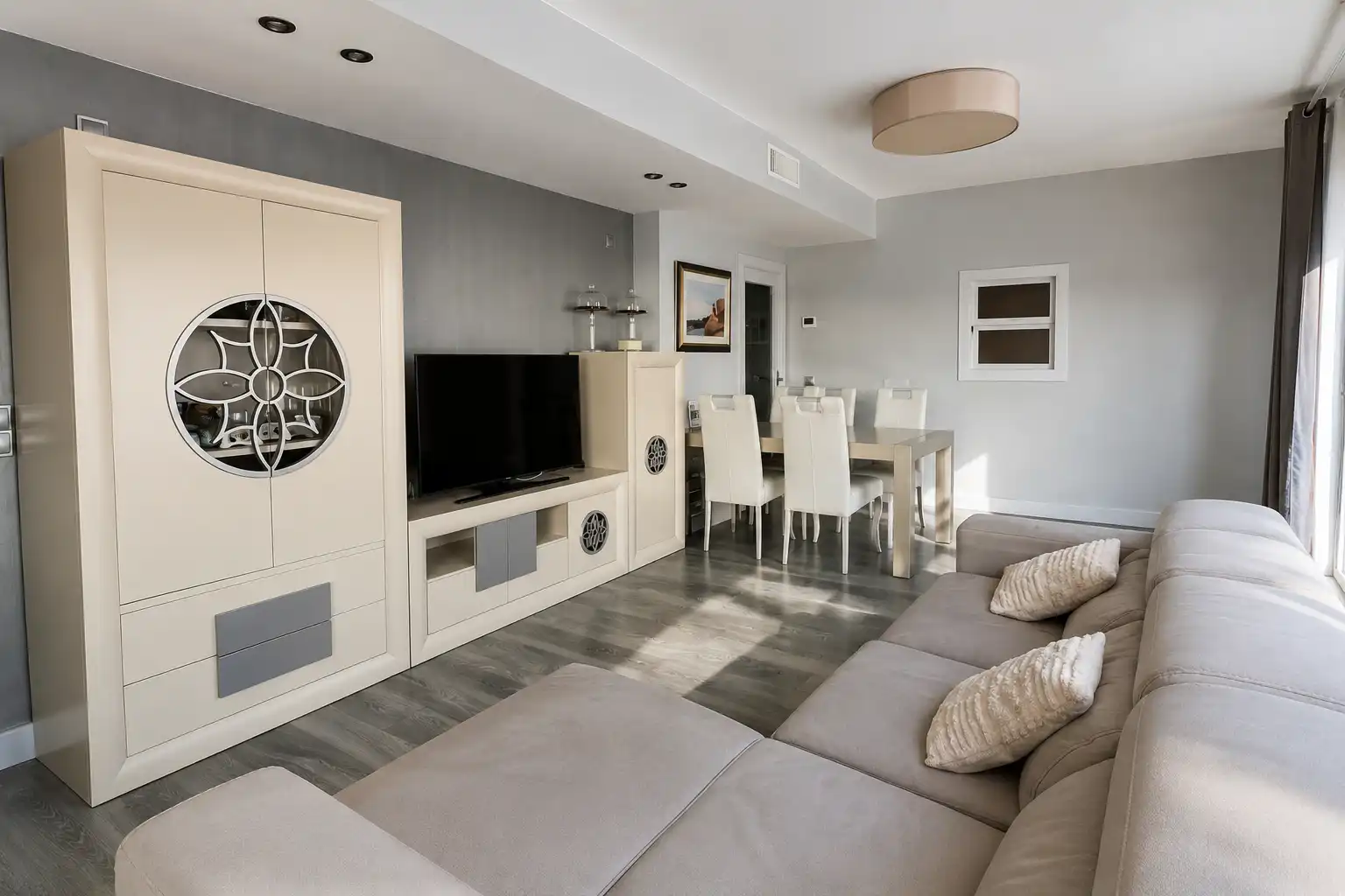 Sala de estar de Piso en venta en Águilas con Aire acondicionado, Parquet y Terraza