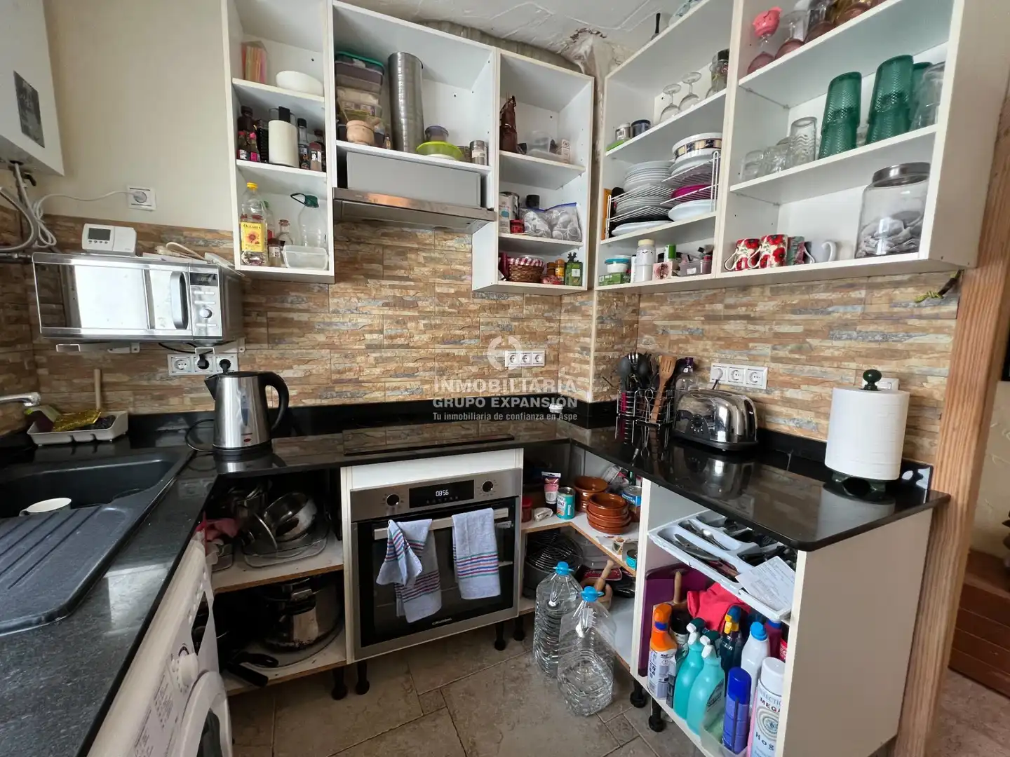 Kitchen of Flat for sale in Aspe  with Air Conditioner, Heating and Terrace