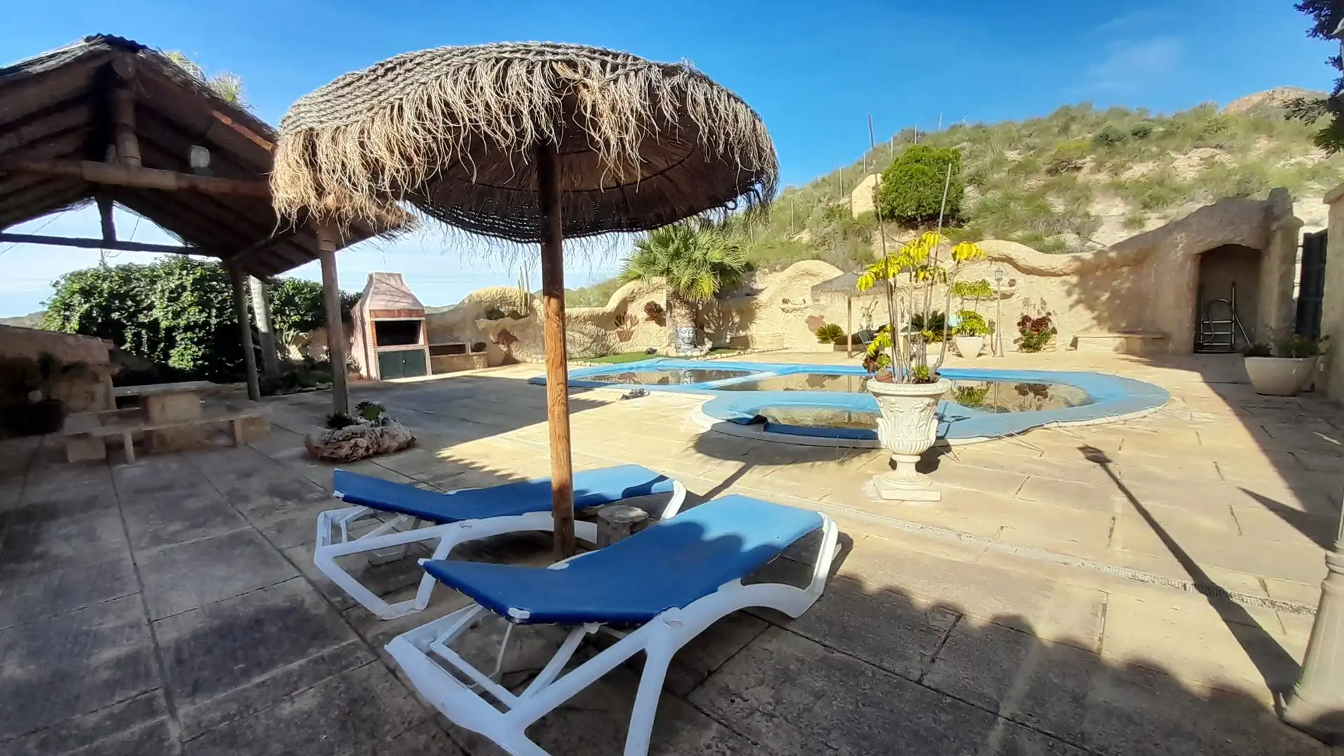 Piscina de Casa o xalet en venda en Mazarrón amb Aire condicionat, Jardí privat i Piscina