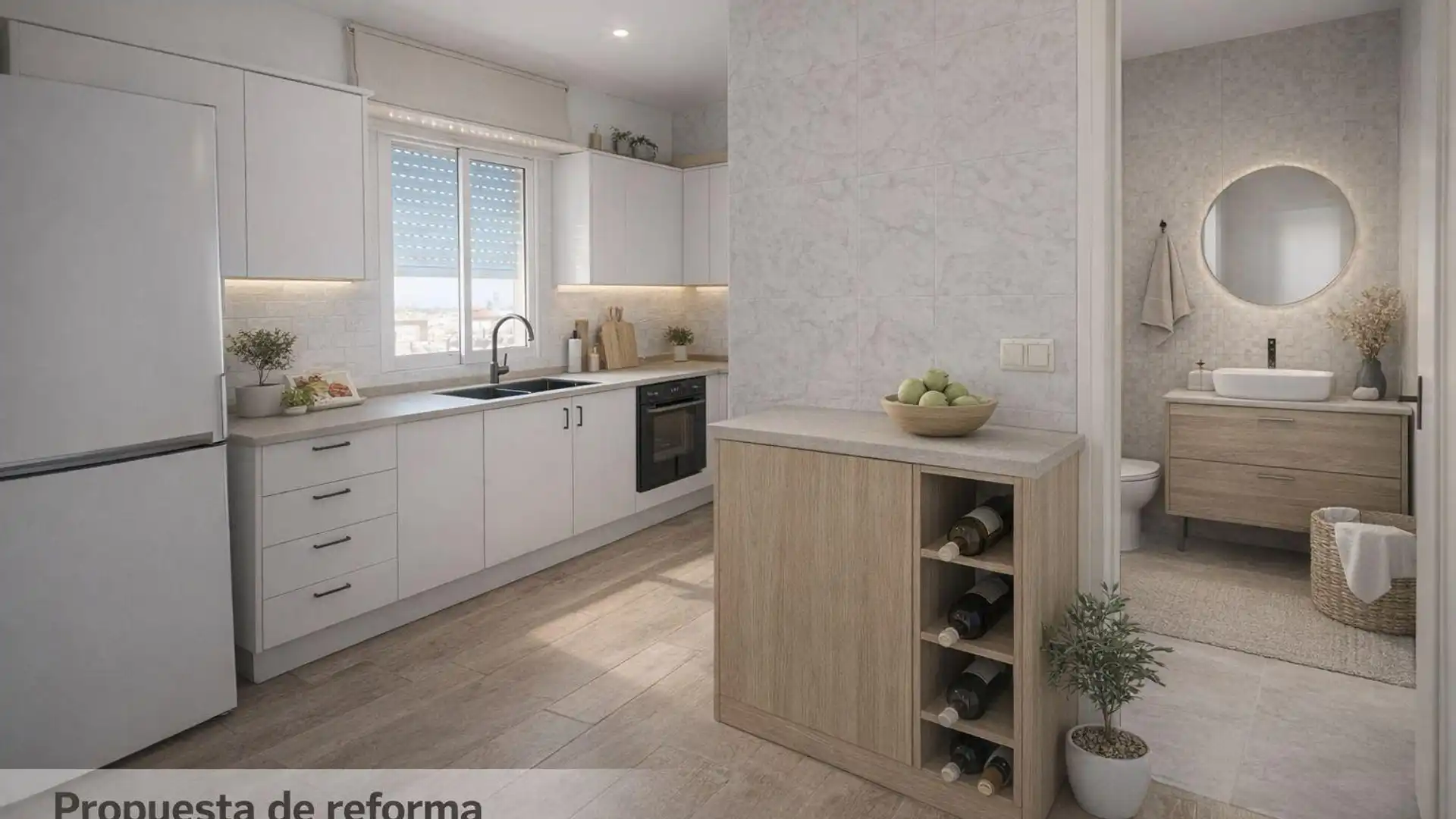 Cocina de Piso en venta en  Sevilla Capital con Terraza