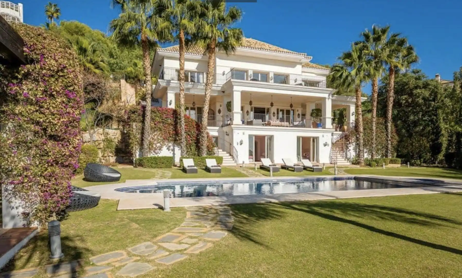 Jardín de Casa o chalet de alquiler en Marbella con Aire acondicionado, Jardín privado y Piscina