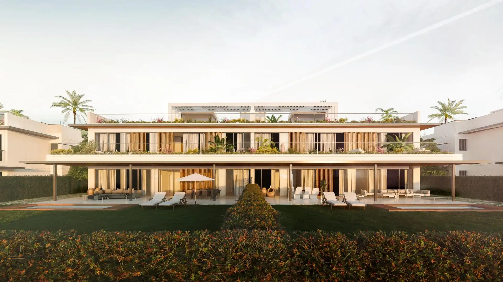 Vista exterior de Planta baja en venta en Marbella con Aire acondicionado, Calefacción y Jardín privado