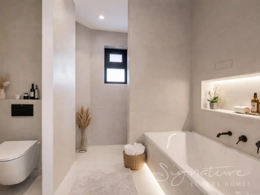 Bathroom of Houses for sale in Sant Cugat del Vallès  with Air Conditioner, Private garden and Swimming Pool