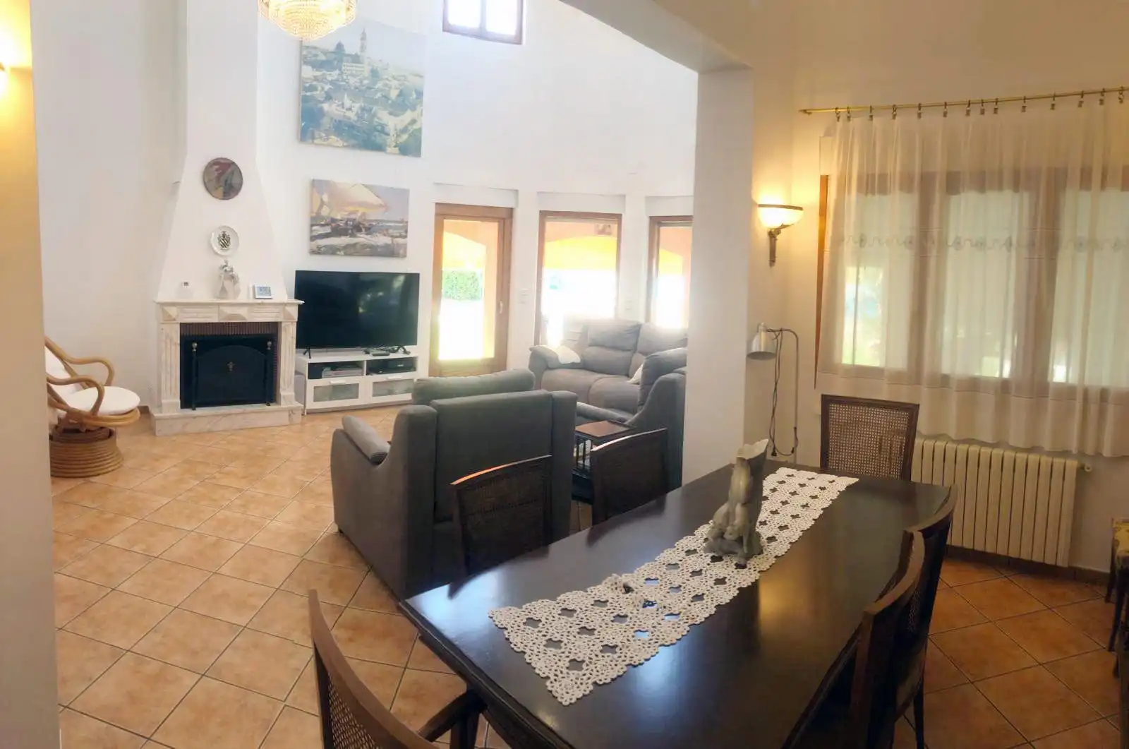 Sala de estar de Casa o chalet de alquiler en Dénia con Aire acondicionado, Calefacción y Jardín privado