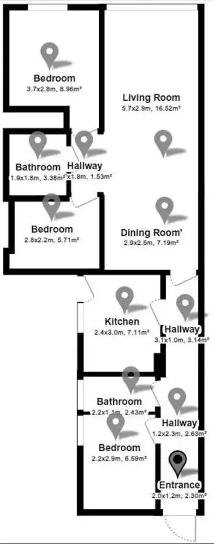 Wohnung mit Pool zum Verkauf in Carrer de la Mineria, imagen 45