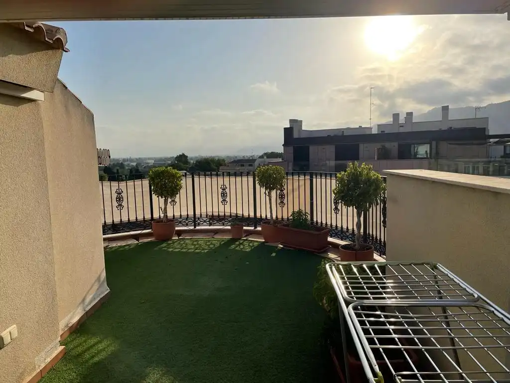 Terraza de Ático de alquiler en Murcia con Aire acondicionado, Calefacción y Terraza
