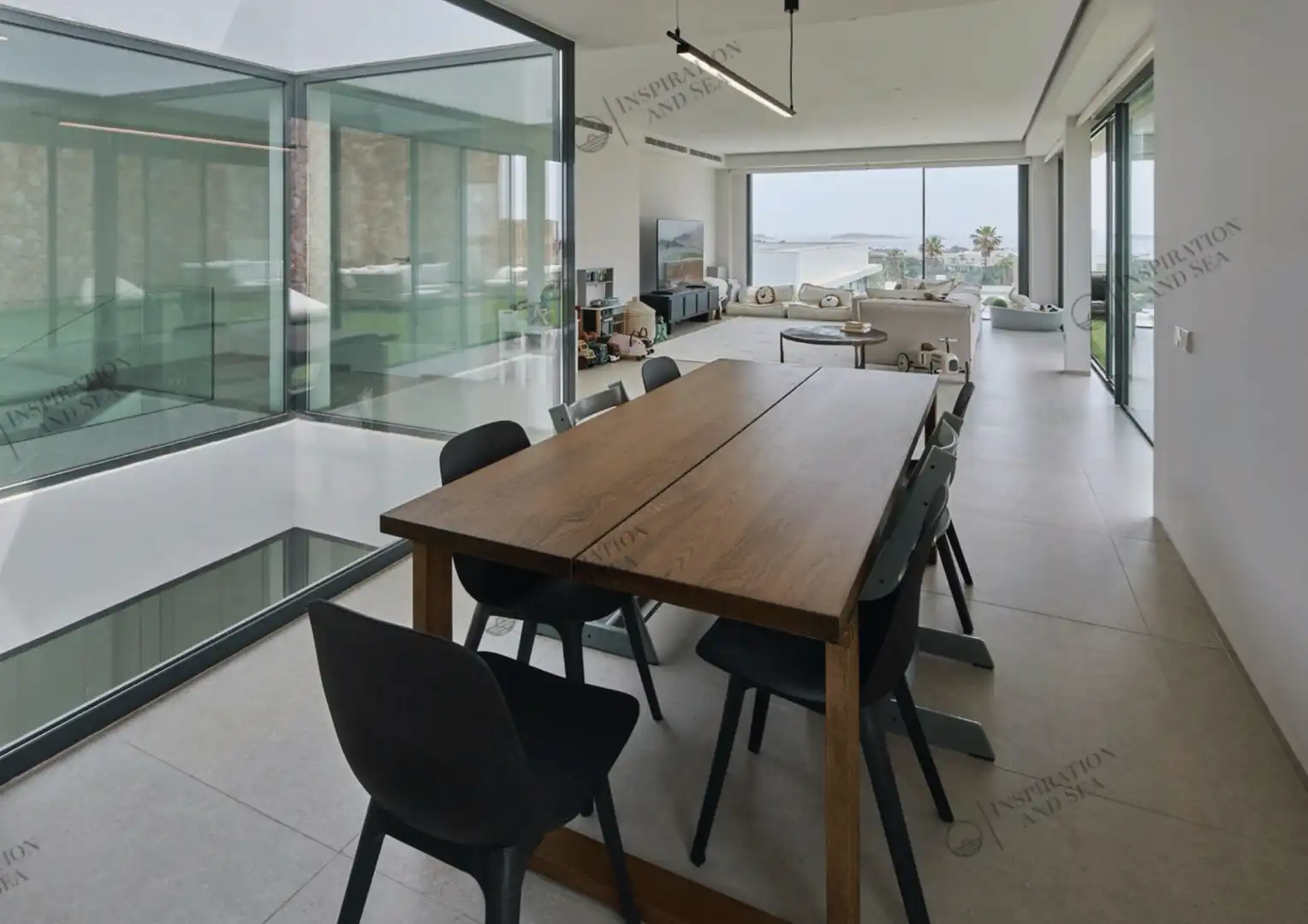 Comedor de Casa o chalet en venta en Santa Eulària des Riu con Aire acondicionado, Calefacción y Jardín privado