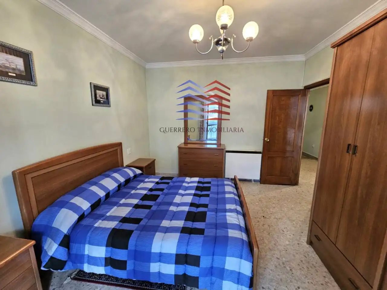 Bedroom of Flat for rent in Ourense Capital   with Heating, Furnished and Balcony