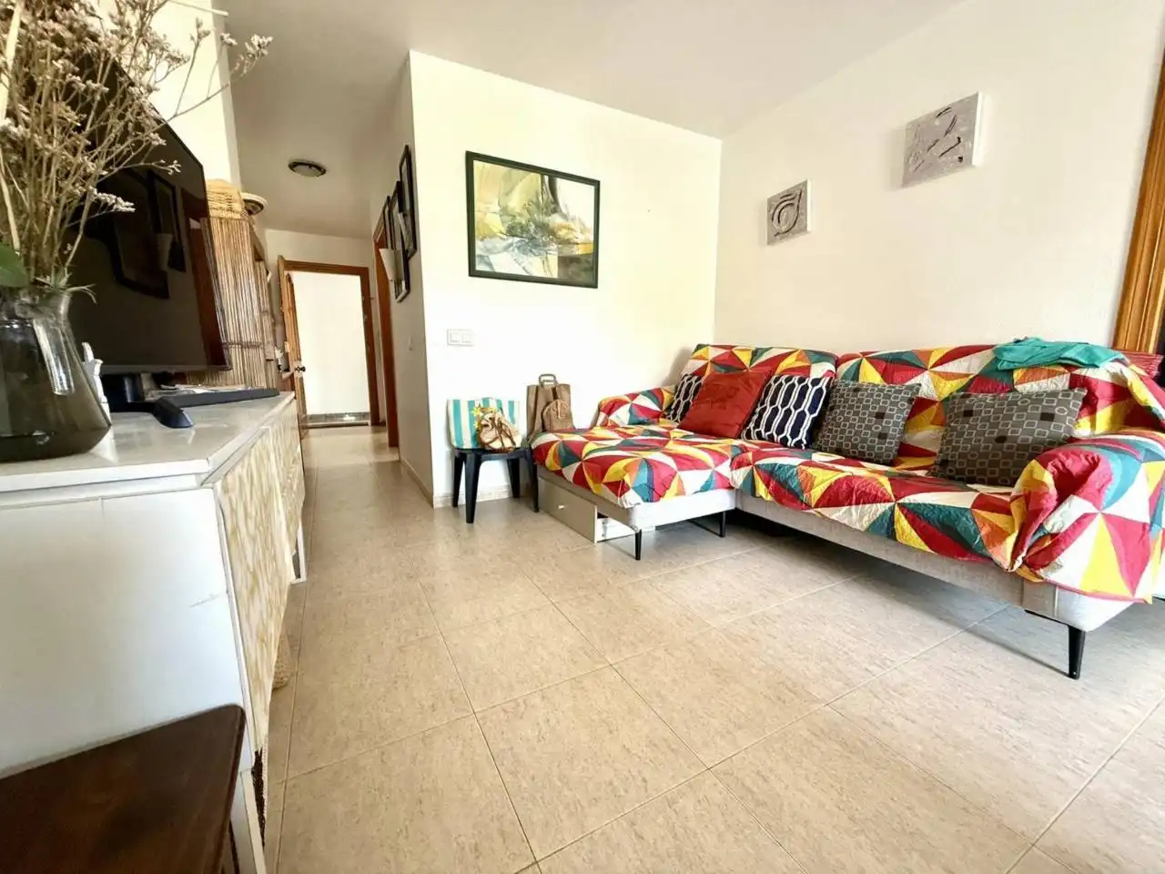 Sala d'estar de Apartament en venda en El Ejido amb Aire condicionat i Terrassa
