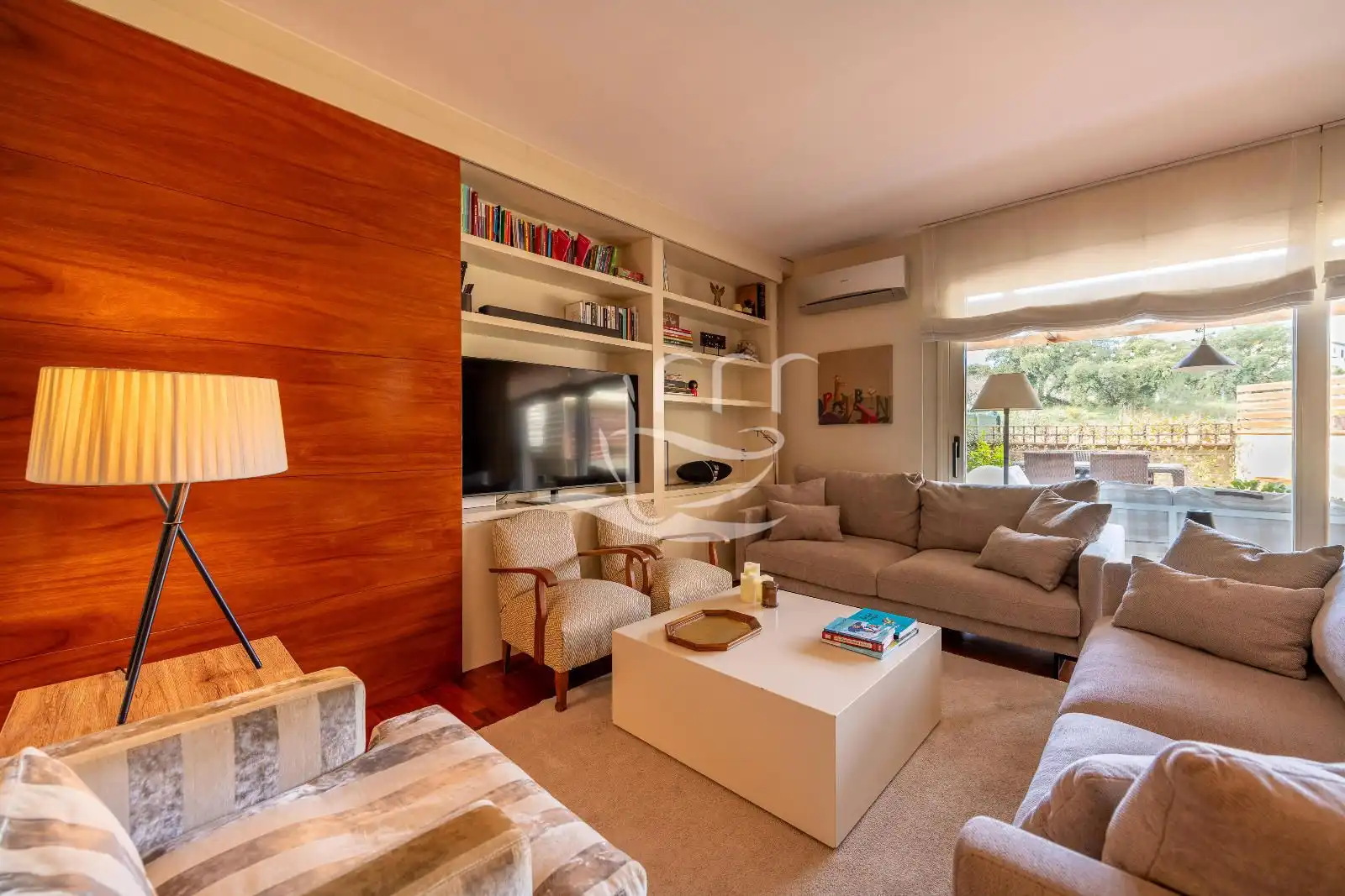 Wohnzimmer von Wohnung zum Verkauf in Palafrugell mit Klimaanlage, Heizung und Terrasse
